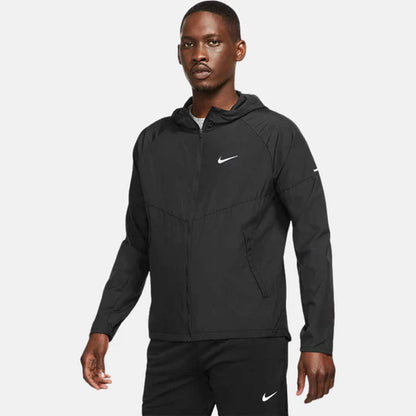 Nike Black Miler Repel Windbreaker Jacket & Black Phenom Pants Set