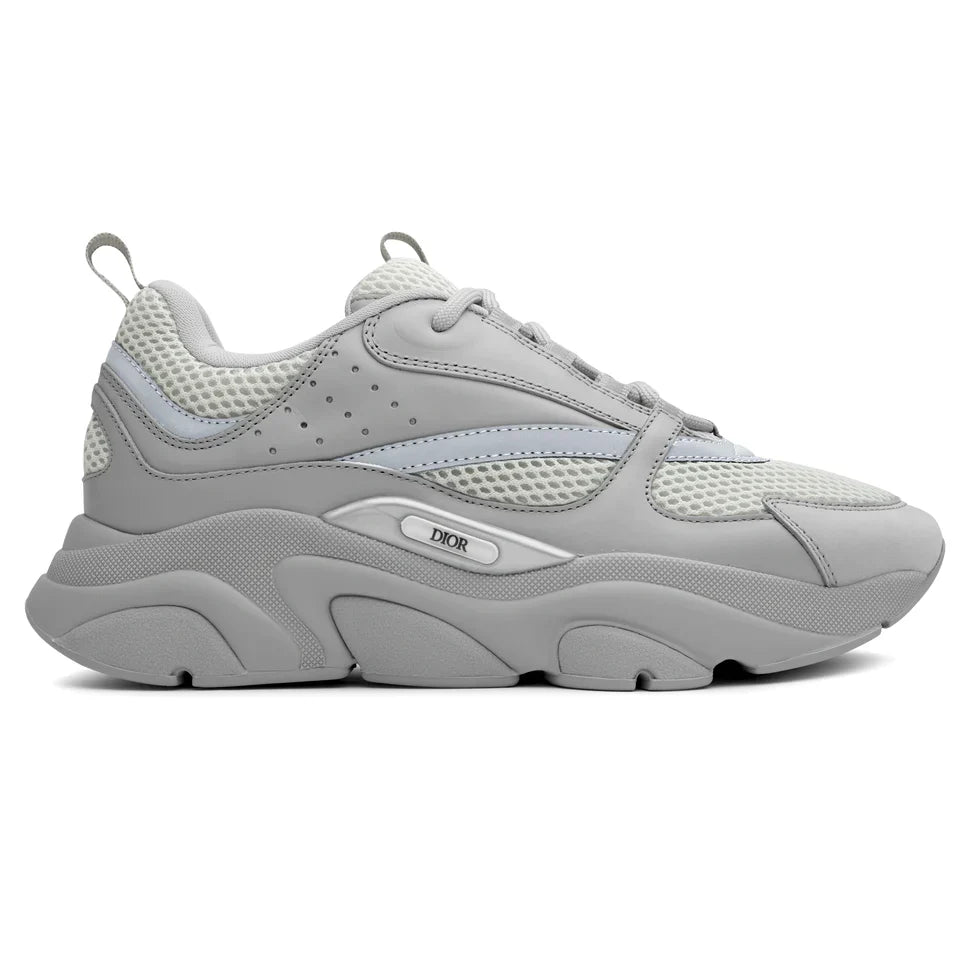 DIOR B22 GREY CALFSKIN TRAINER