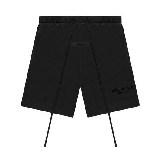FEAR OF GOD ESSENTIALS BLACK SHORTS (SS22)