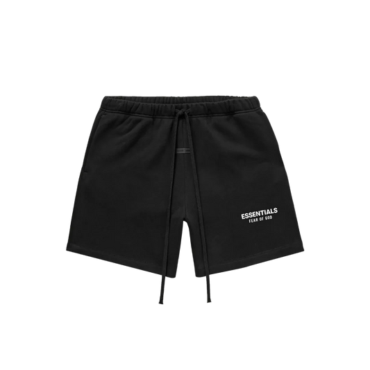 FEAR OF GOD ESSENTIALS JET BLACK SHORTS (SS25)
