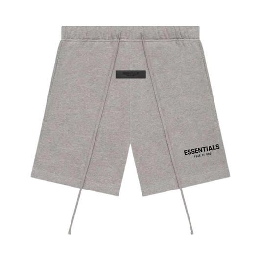 FEAR OF GOD ESSENTIALS DARK HEATHER OATMEAL SHORTS (SS22)
