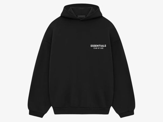 FEAR OF GOD ESSENTIALS BLACK HOODIE (FW24)
