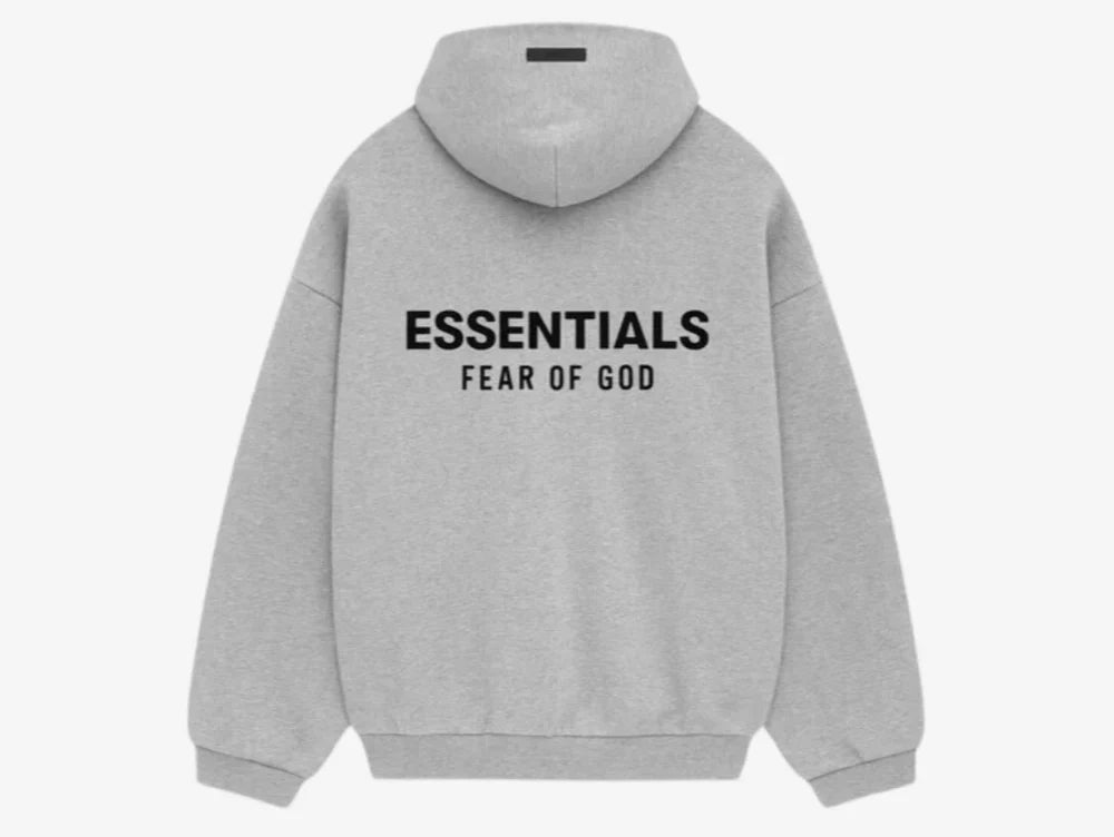 FEAR OF GOD ESSENTIALS LIGHT HEATHER GREY HOODIE (FW24)