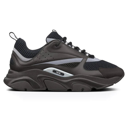 DIOR B22 BLACK CALFSKIN TRAINER
